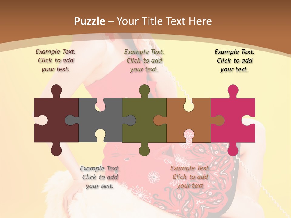 Girl Cute Background PowerPoint Template