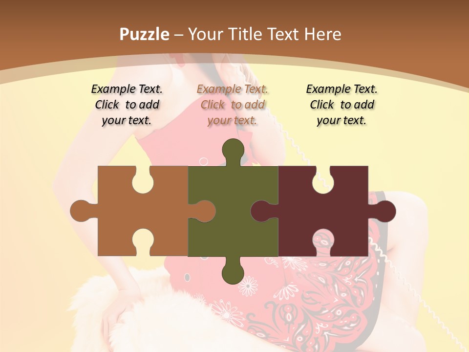 Girl Cute Background PowerPoint Template