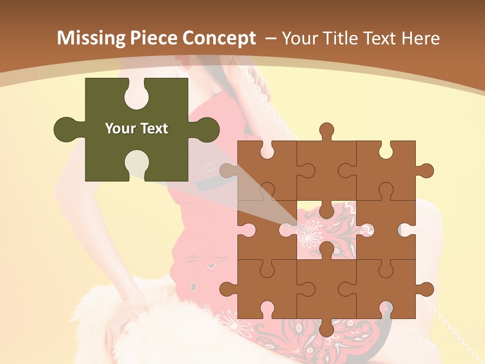 Girl Cute Background PowerPoint Template