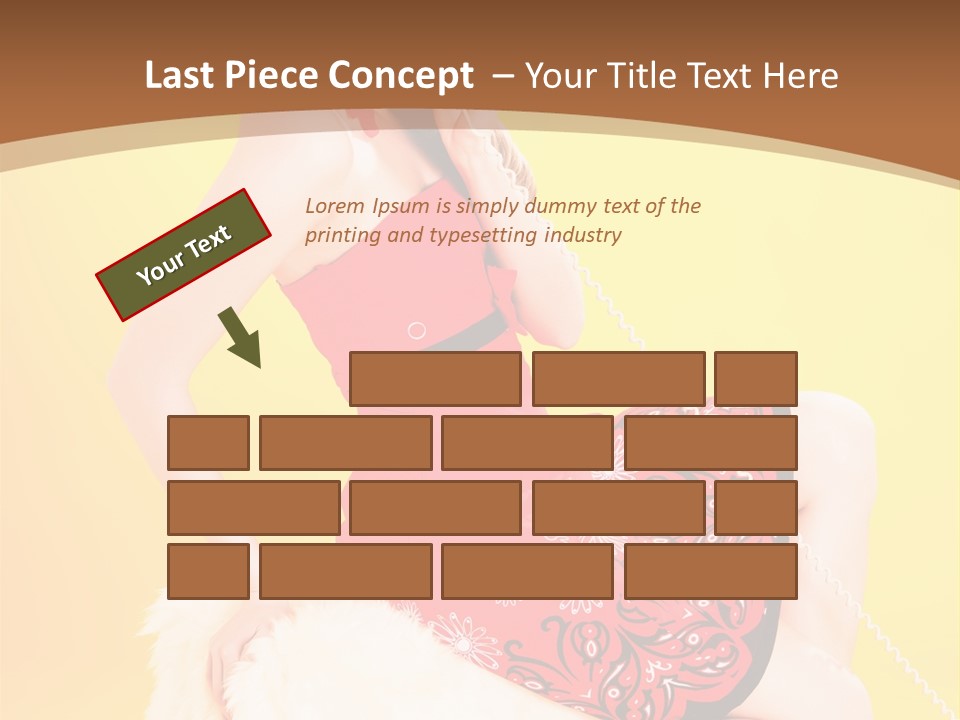 Girl Cute Background PowerPoint Template