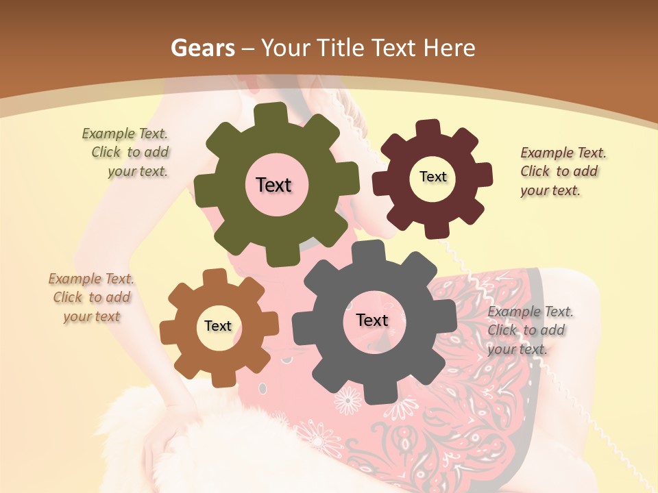 Girl Cute Background PowerPoint Template