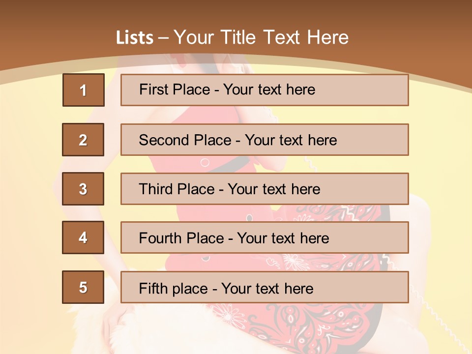 Girl Cute Background PowerPoint Template