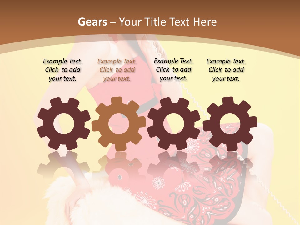 Girl Cute Background PowerPoint Template