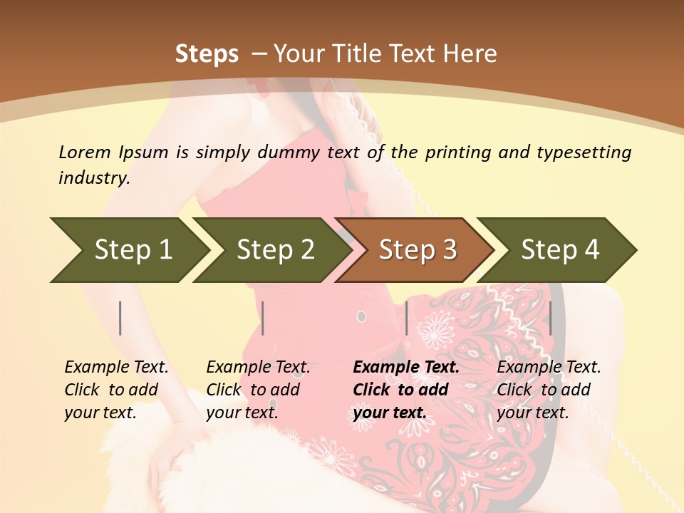 Girl Cute Background PowerPoint Template