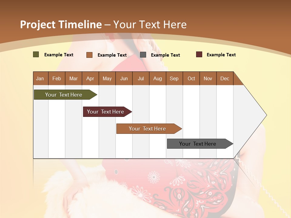 Girl Cute Background PowerPoint Template