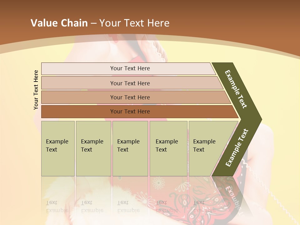 Girl Cute Background PowerPoint Template