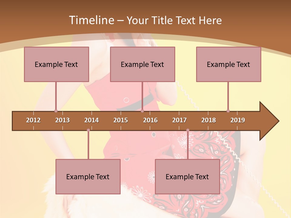 Girl Cute Background PowerPoint Template