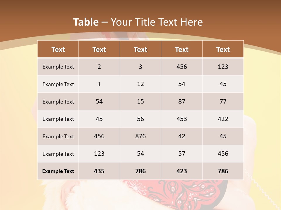 Girl Cute Background PowerPoint Template