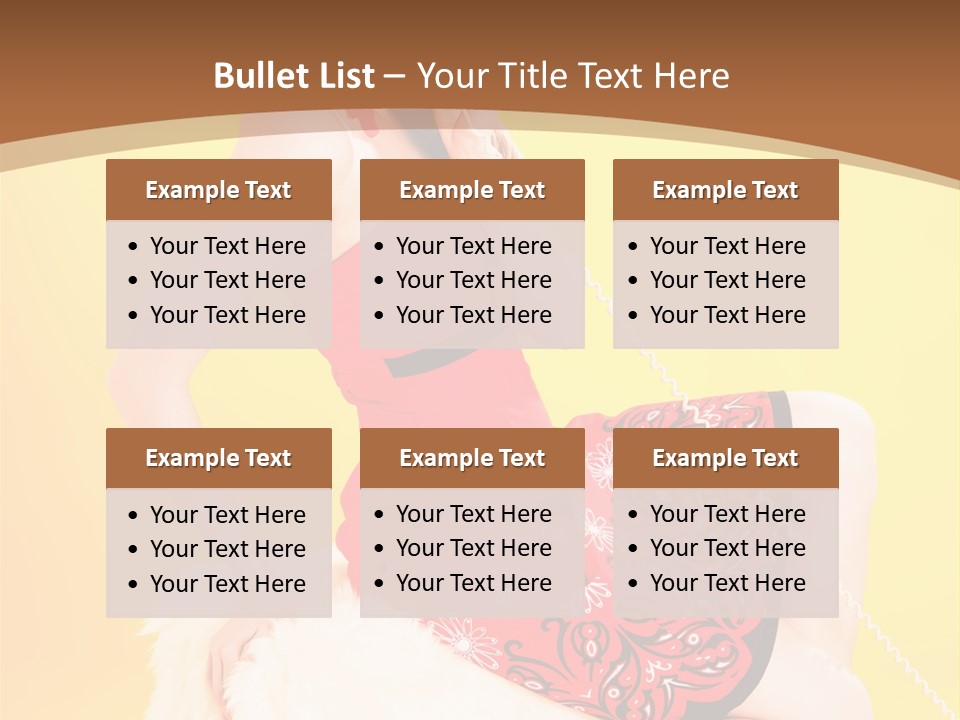 Girl Cute Background PowerPoint Template