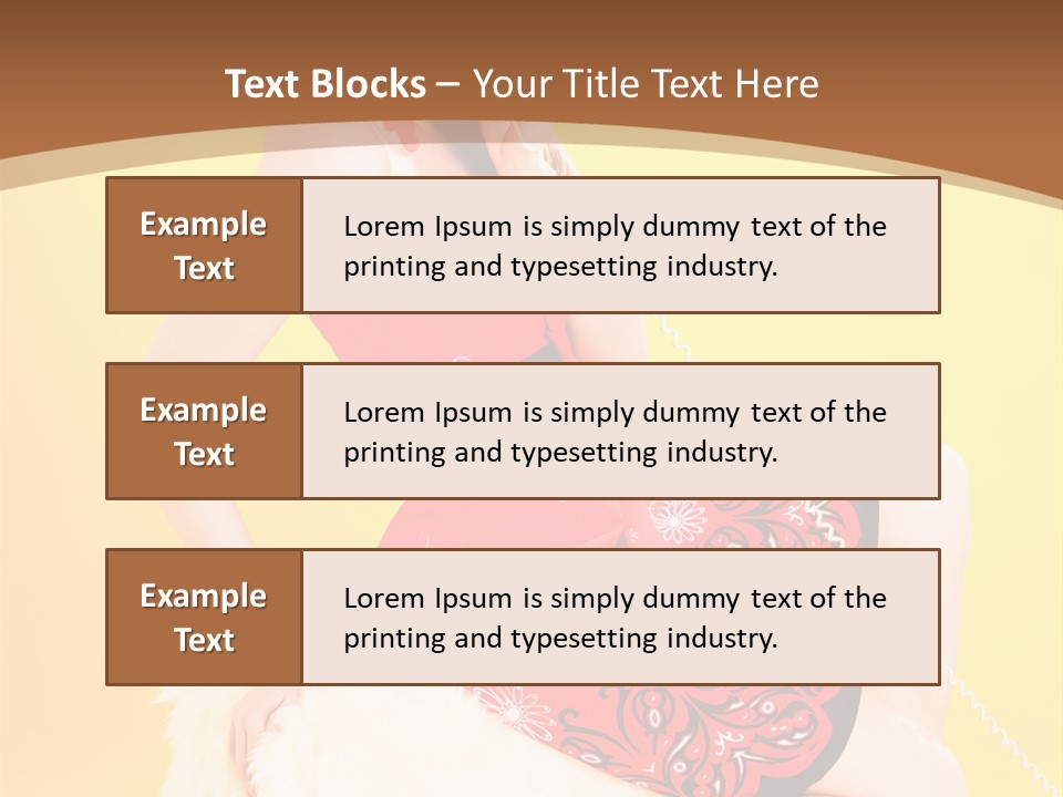 Girl Cute Background PowerPoint Template