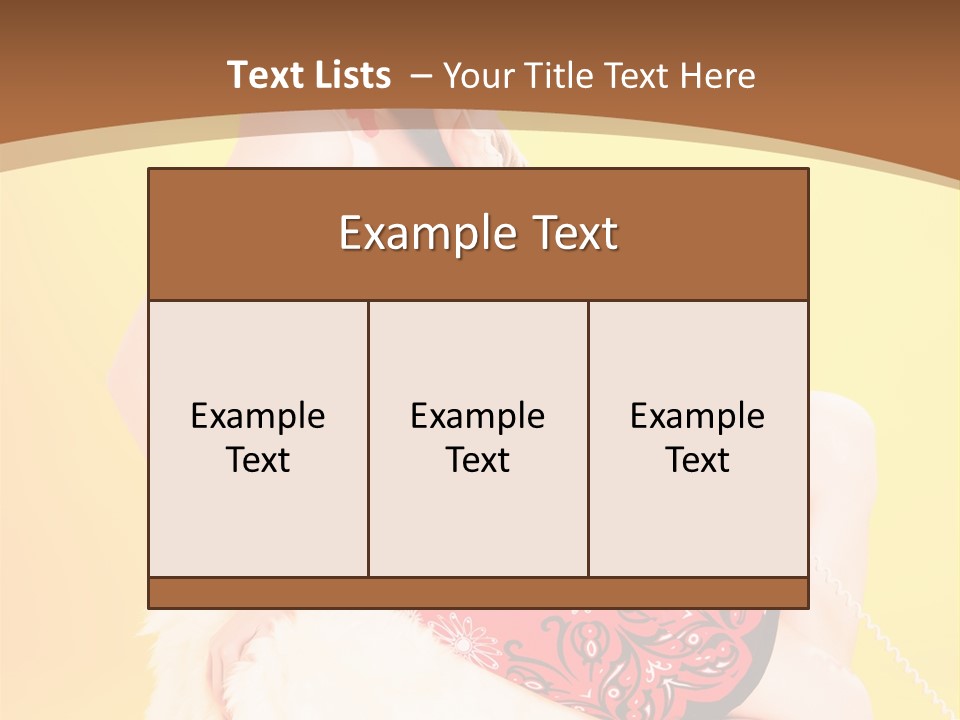 Girl Cute Background PowerPoint Template