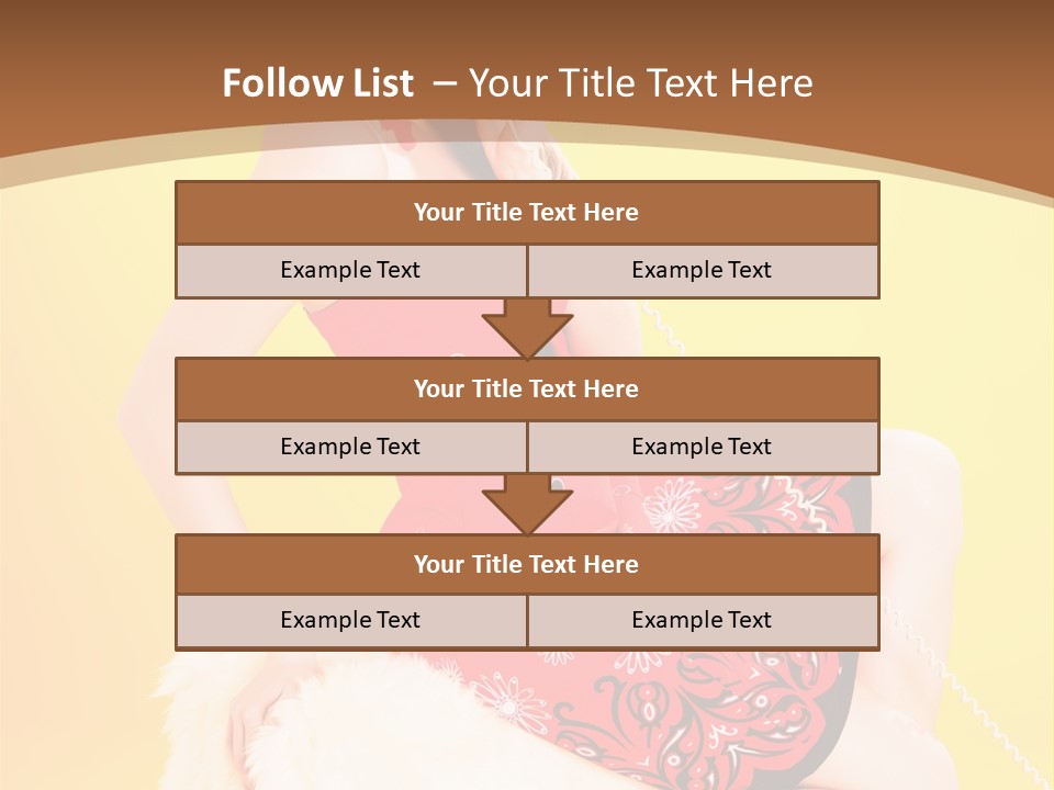 Girl Cute Background PowerPoint Template