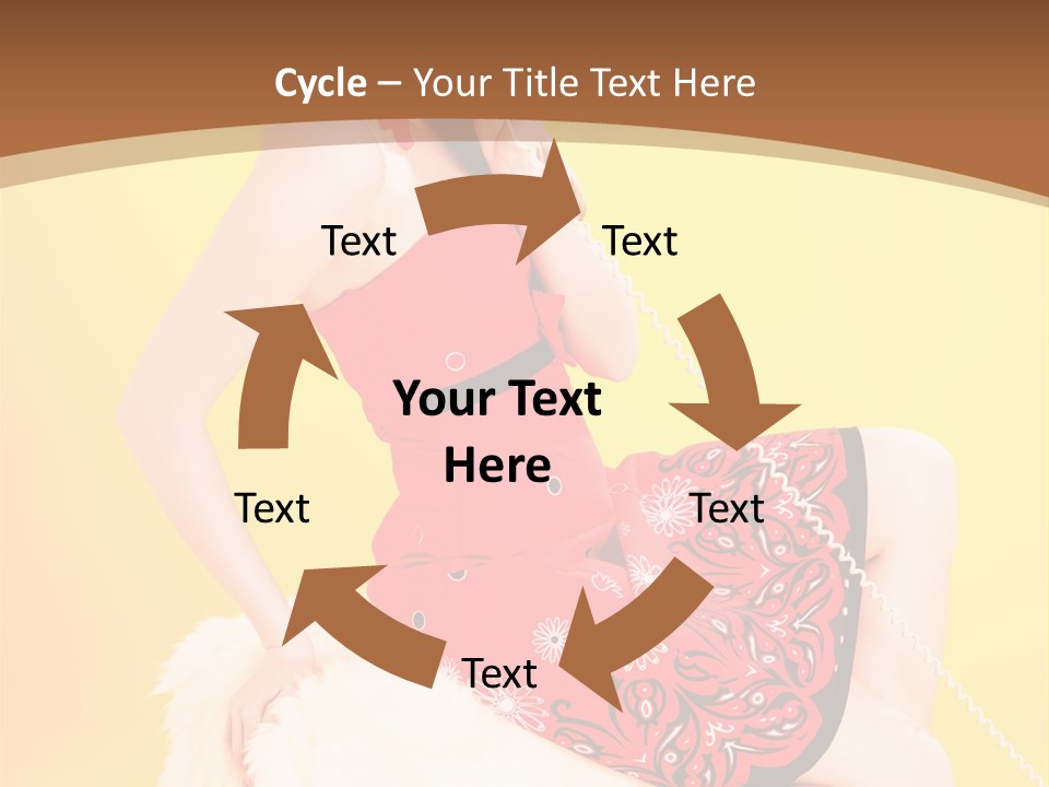 Girl Cute Background PowerPoint Template