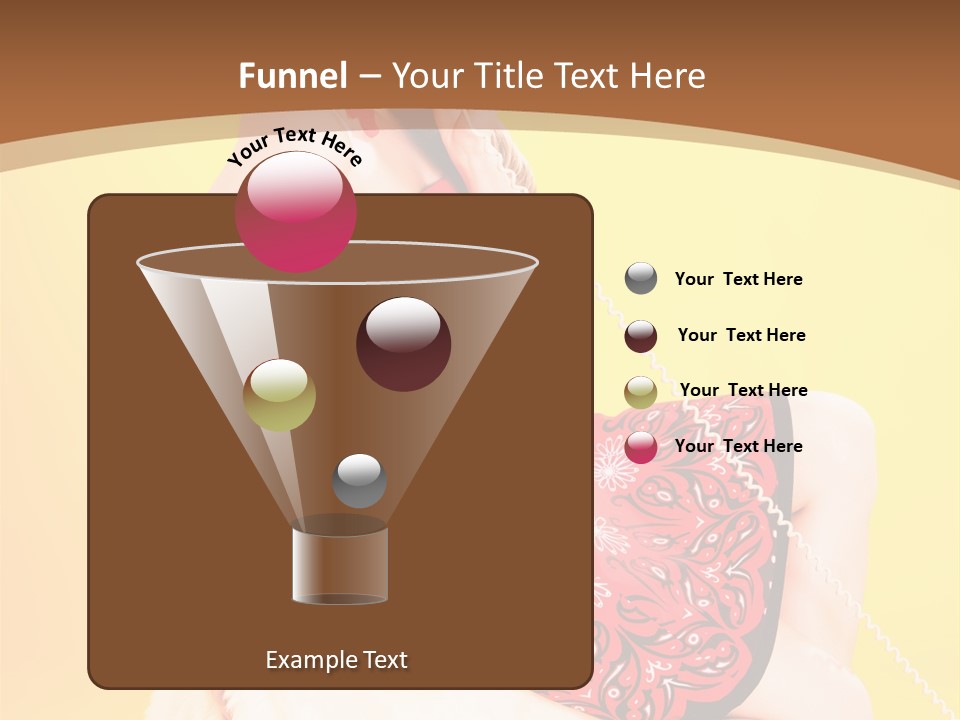 Girl Cute Background PowerPoint Template