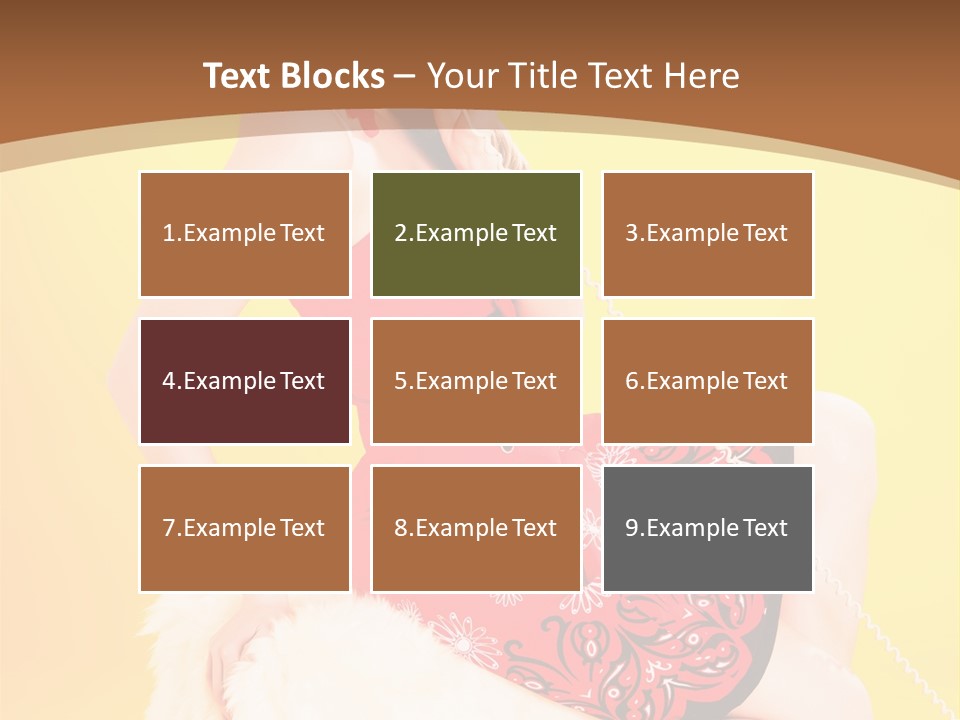 Girl Cute Background PowerPoint Template