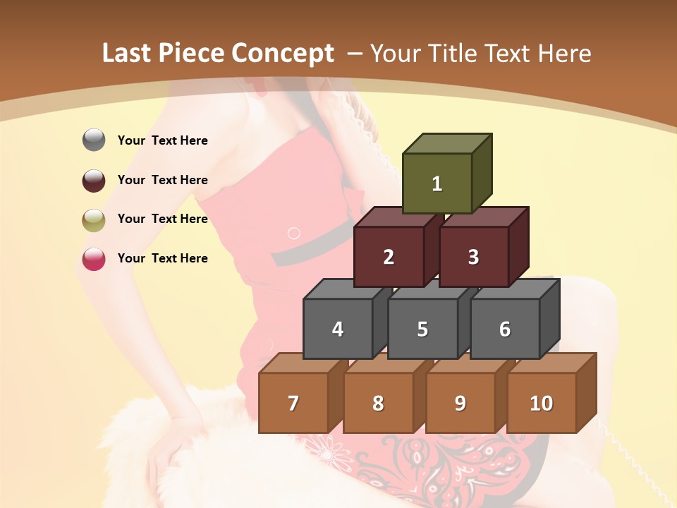 Girl Cute Background PowerPoint Template