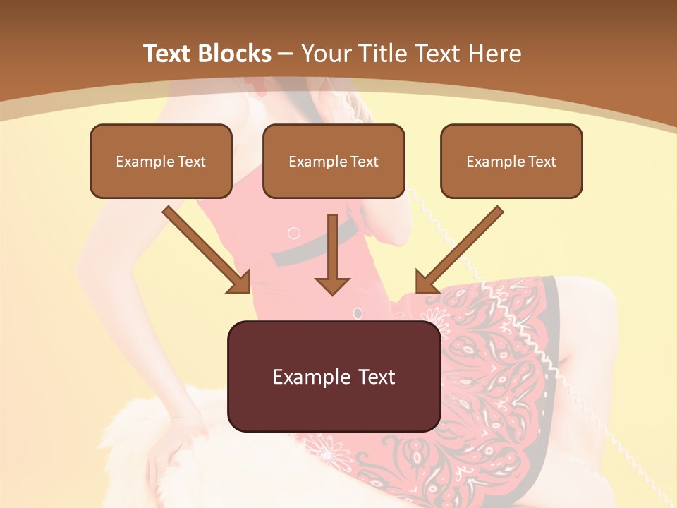 Girl Cute Background PowerPoint Template