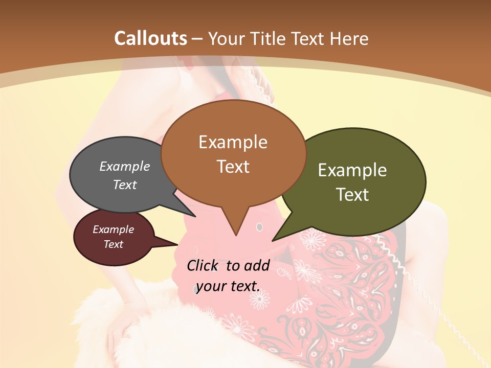 Girl Cute Background PowerPoint Template