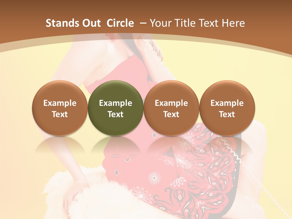 Girl Cute Background PowerPoint Template