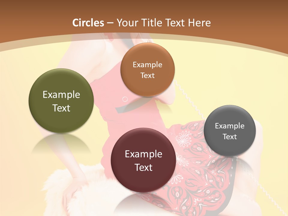 Girl Cute Background PowerPoint Template