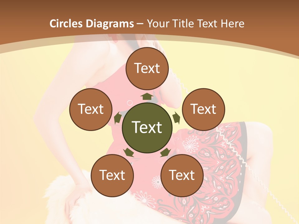 Girl Cute Background PowerPoint Template