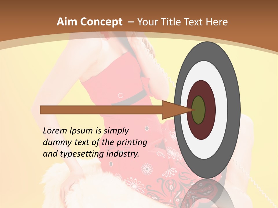 Girl Cute Background PowerPoint Template