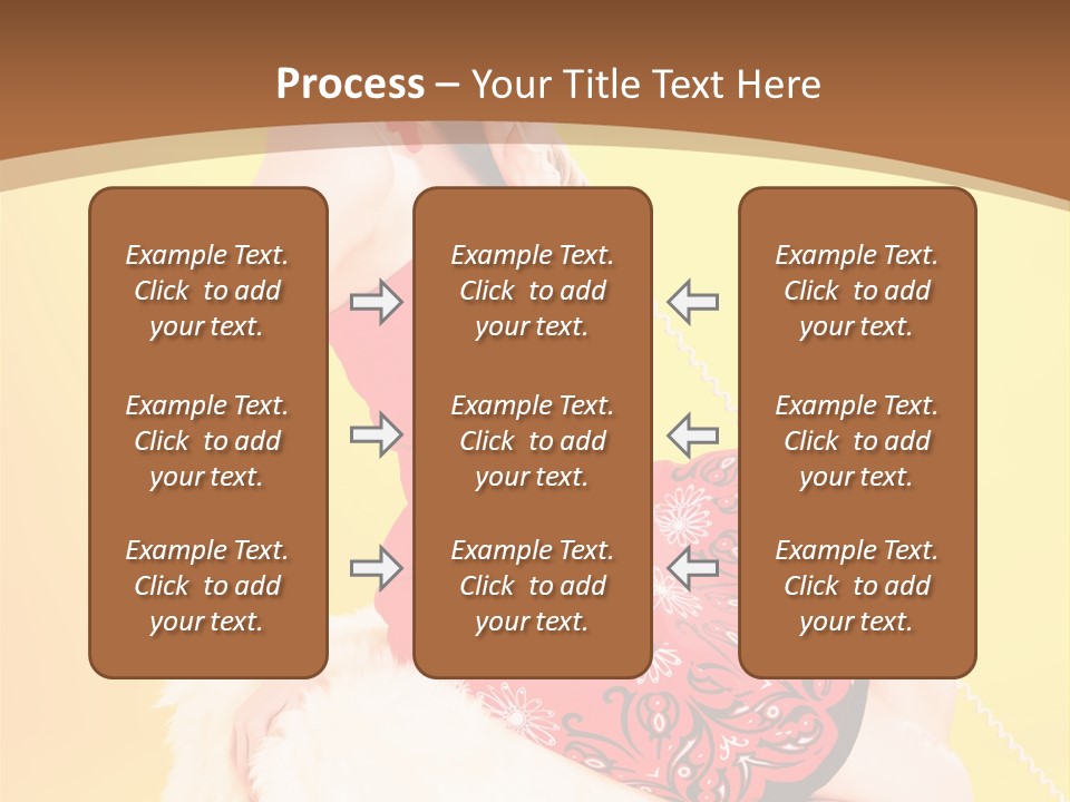 Girl Cute Background PowerPoint Template