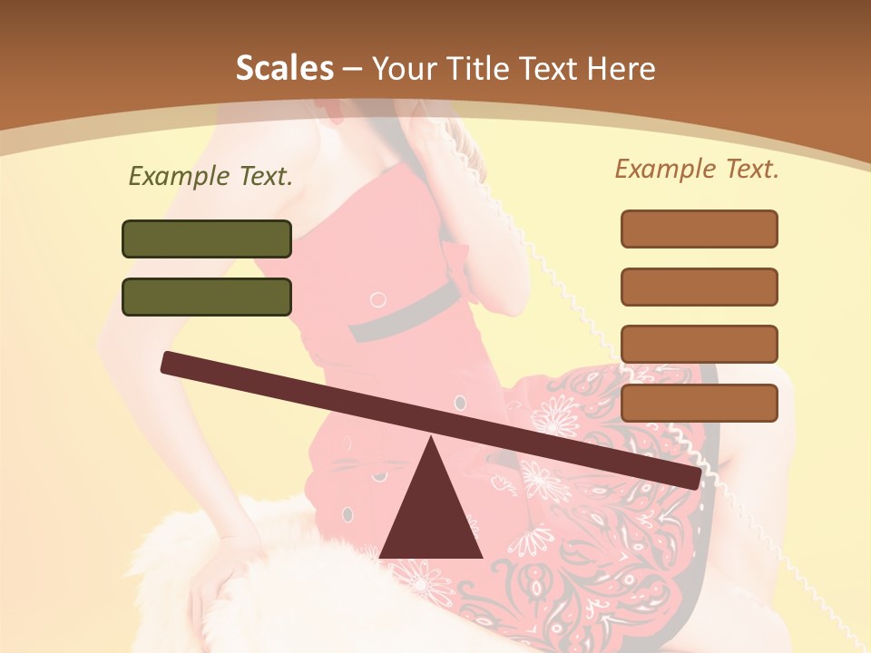 Girl Cute Background PowerPoint Template