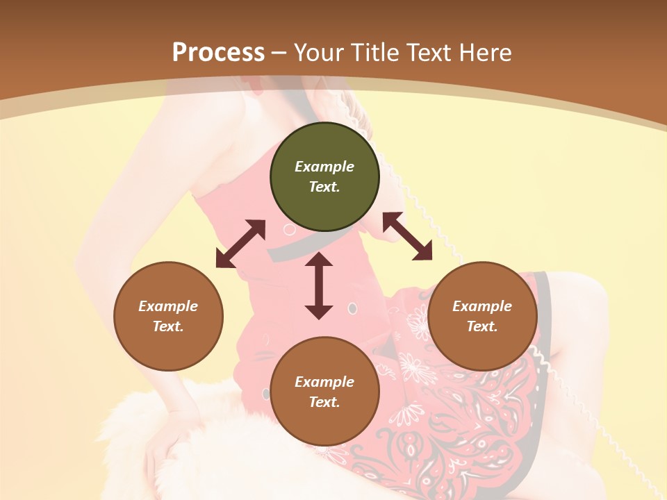 Girl Cute Background PowerPoint Template