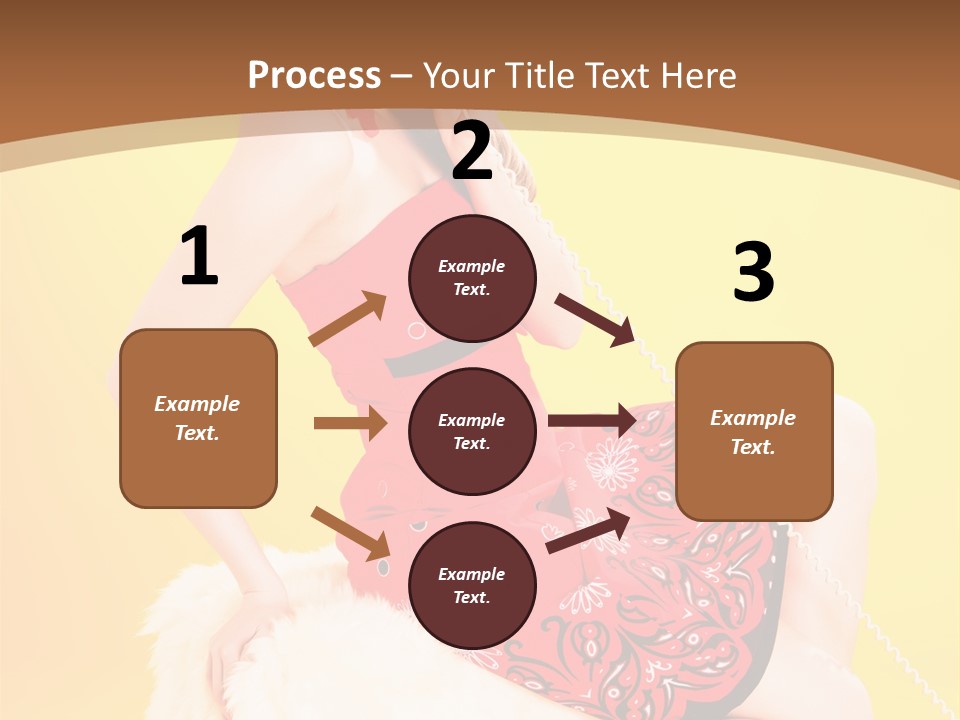 Girl Cute Background PowerPoint Template