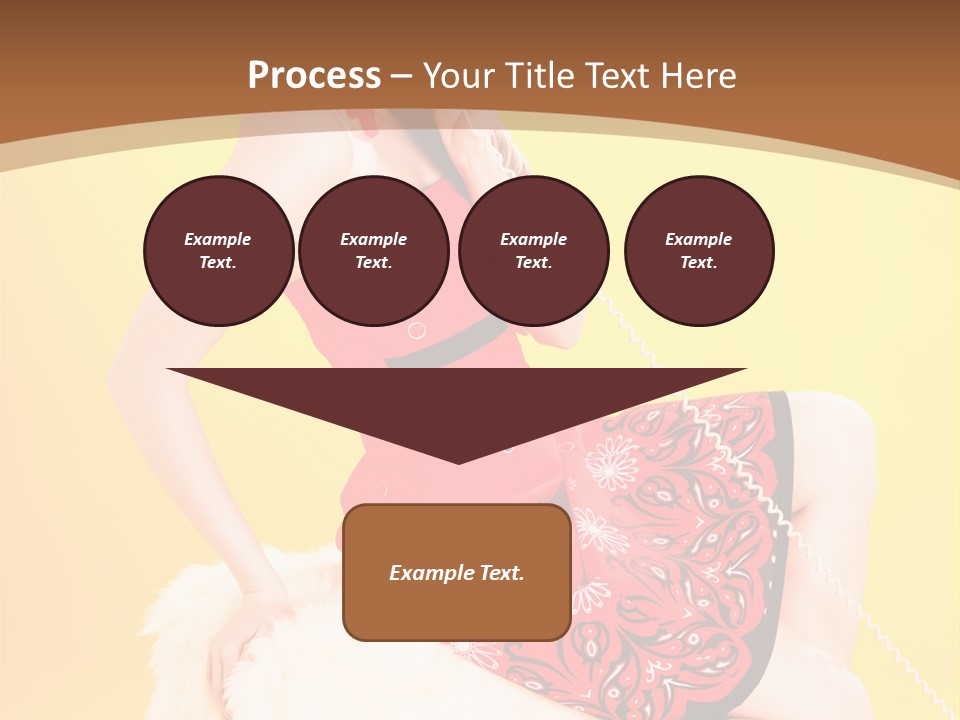 Girl Cute Background PowerPoint Template