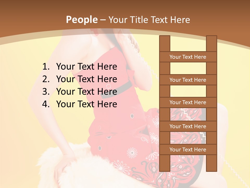 Girl Cute Background PowerPoint Template