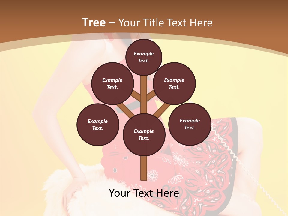 Girl Cute Background PowerPoint Template