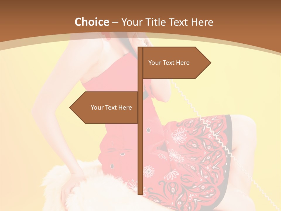 Girl Cute Background PowerPoint Template