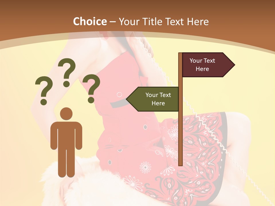 Girl Cute Background PowerPoint Template