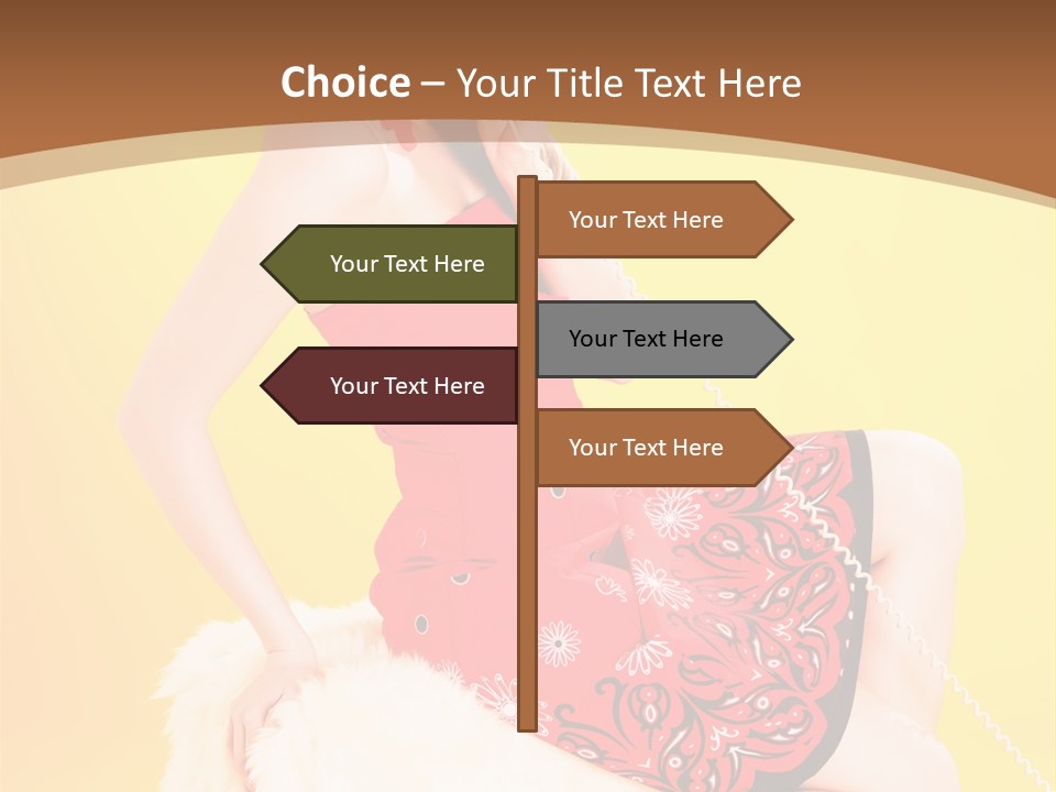 Girl Cute Background PowerPoint Template