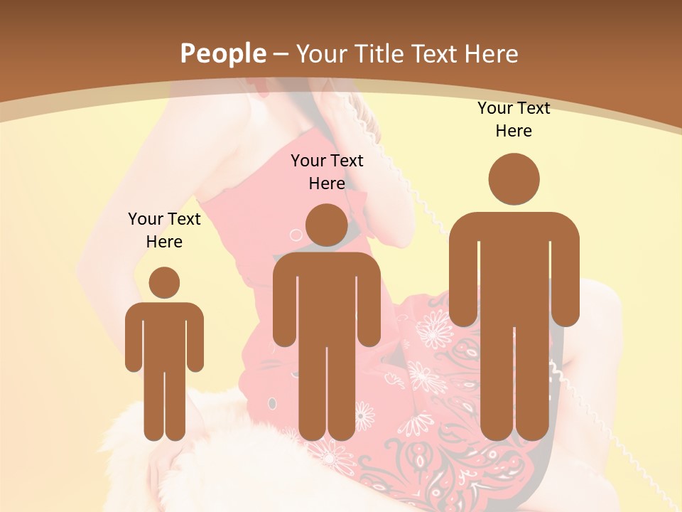 Girl Cute Background PowerPoint Template