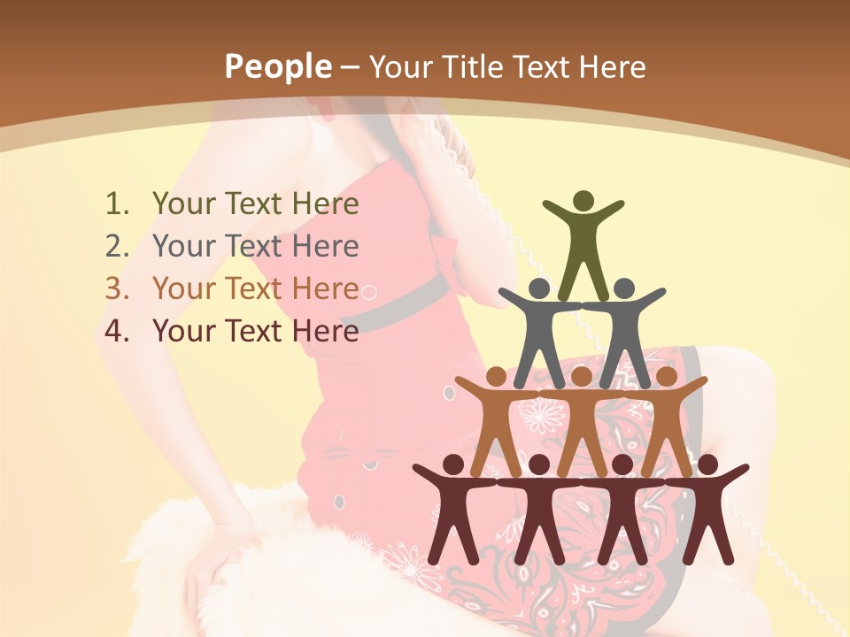 Girl Cute Background PowerPoint Template