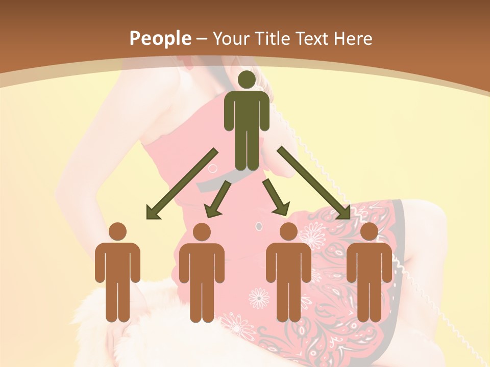 Girl Cute Background PowerPoint Template