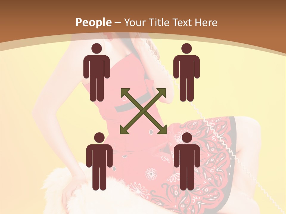 Girl Cute Background PowerPoint Template