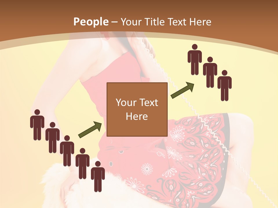 Girl Cute Background PowerPoint Template