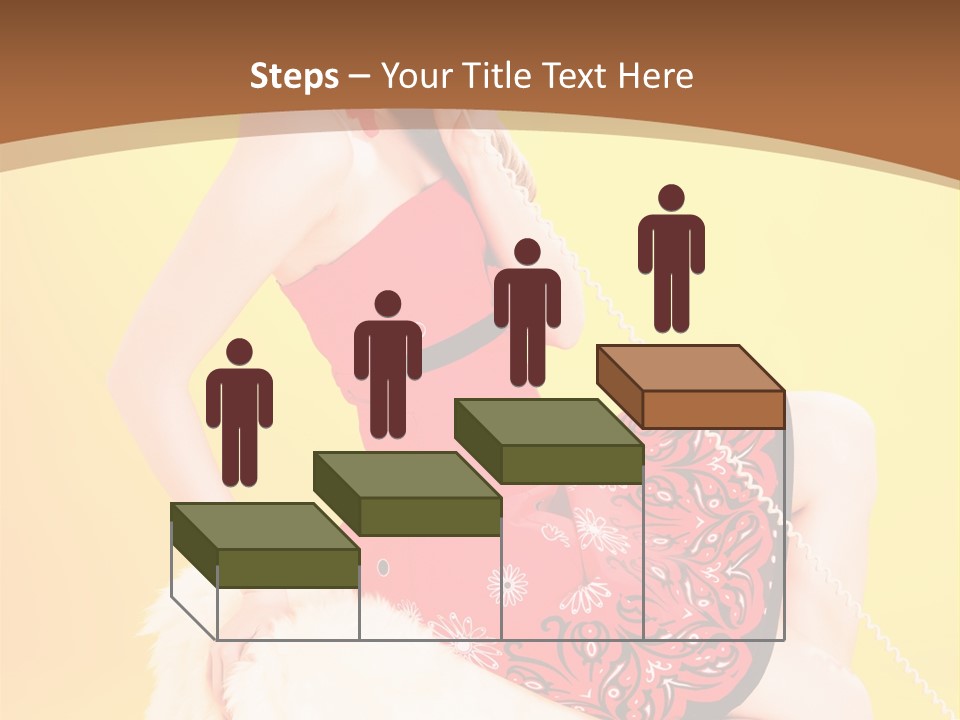 Girl Cute Background PowerPoint Template