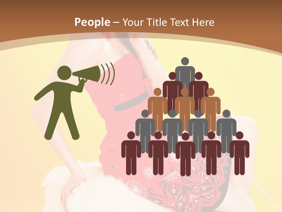 Girl Cute Background PowerPoint Template