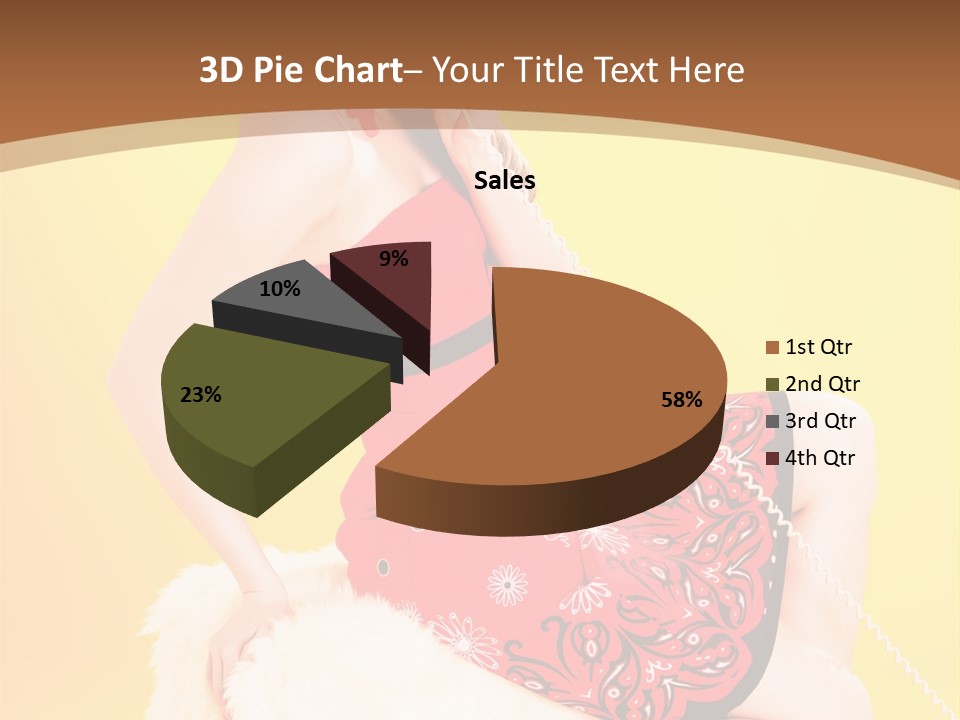 Girl Cute Background PowerPoint Template
