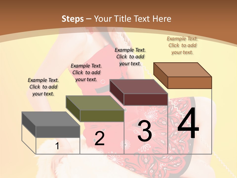 Girl Cute Background PowerPoint Template