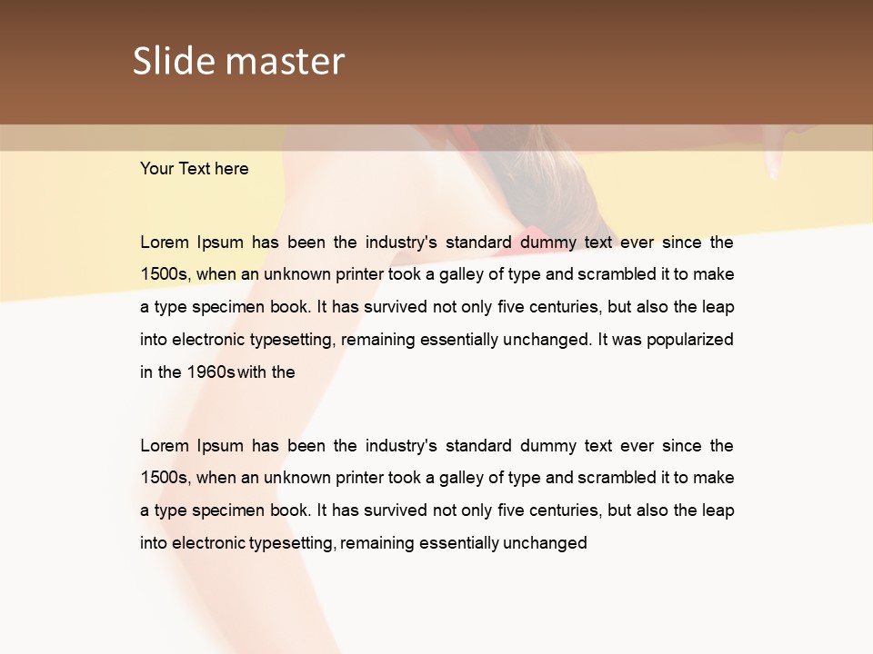 Pin Up Beautiful Expression PowerPoint Template