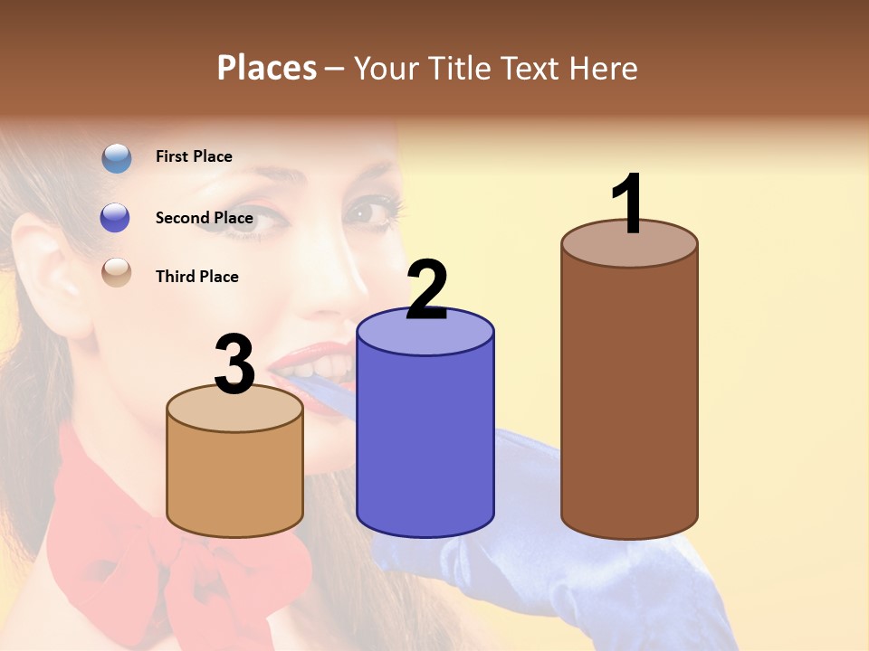 Girl Vintage People PowerPoint Template