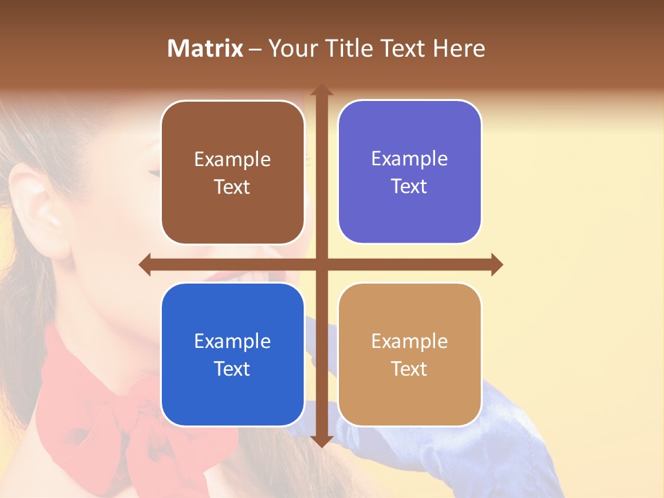 Girl Vintage People PowerPoint Template