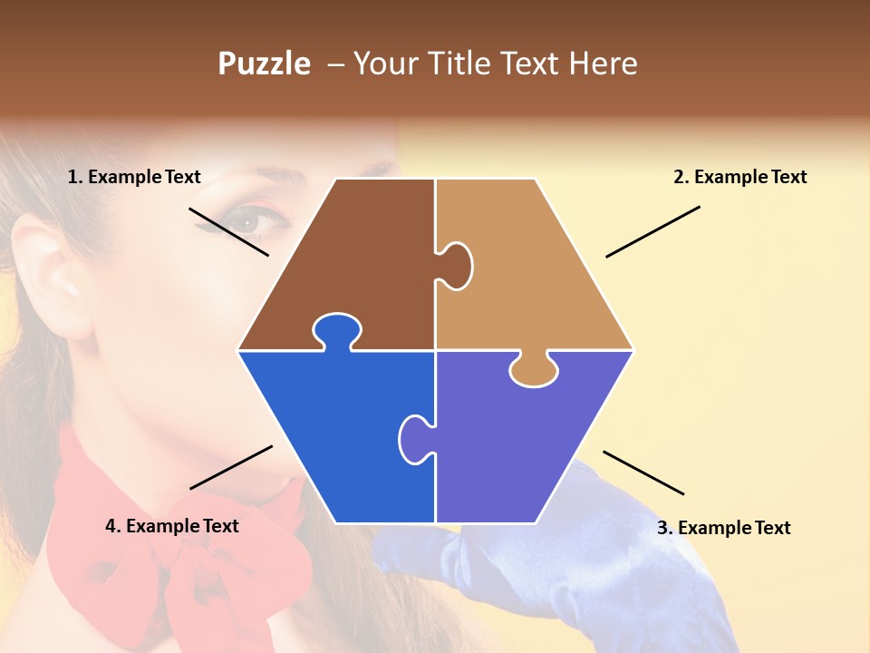 Girl Vintage People PowerPoint Template