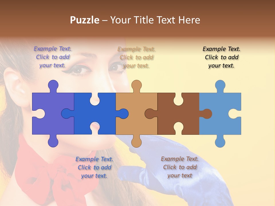 Girl Vintage People PowerPoint Template